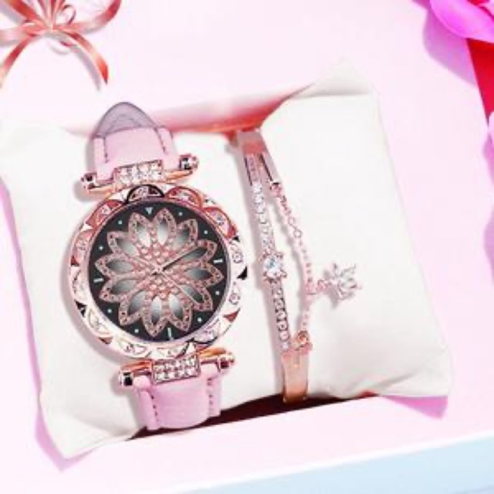 Diamond Watch and Bracelet